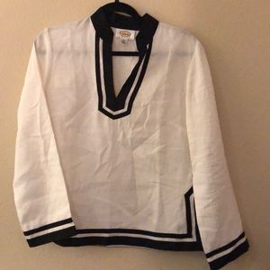 Women’s Talbots Petites 100% linen casual top